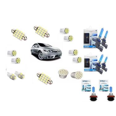 Imagem de Kit Lampadas Led Civic 2006 2007 2008 2009 2010 2011 Techone