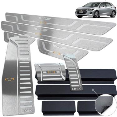 Imagem de Descanso Soleira Pedaleira Automático Prata Onix 2020