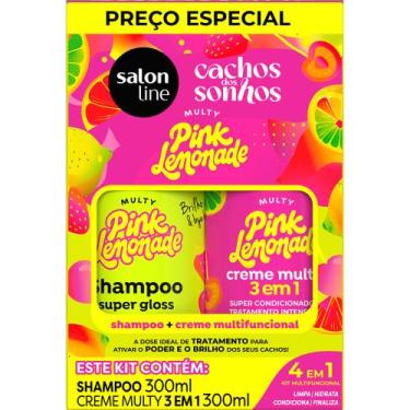 Imagem de Cachos dos sonhos multy kit shampoo + creme pink lemonade - SALON LINE