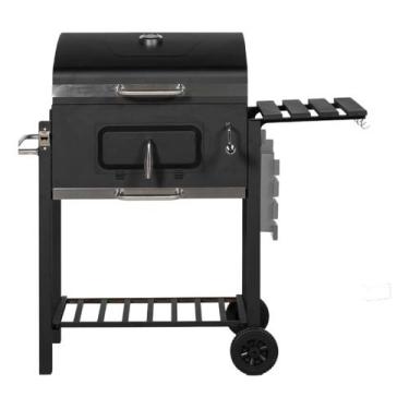 Imagem de Churrasqueira Americana Bafo Carvao Grelhas Rodas - Itapuama Preto - M