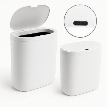 Imagem de Lixeira Tampa Abertura Inteligente Slim Plástico Capacidade