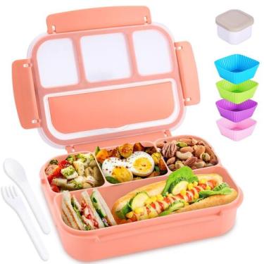 Imagem de Lancheira Bento Box Shell and Turtle 1200 ml com utensílios
