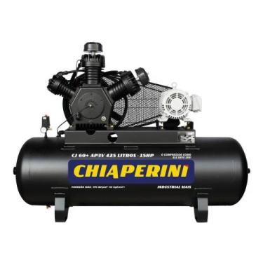 Imagem de Compressor de Ar 60 Pés 425L 15CV 220/380V Trifásico Chiaperini