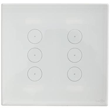 Imagem de Interruptor Touch 6 Botões Glass Espelho Em Acrilico Branco Lumenx