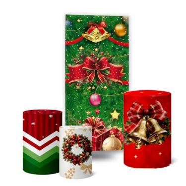 Imagem de Trio Capas Cilindro + Painel Lateral Romano Natal (K5NAT0061)
