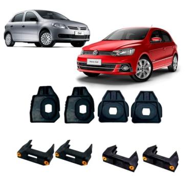 Imagem de KIT COXIM E SUPORTE SUP/INF RADIADOR GOL/SAVEIRO/VOYAGE/FOX G5/G6