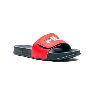 Imagem de Chinelo Masculino Drifter VLC Fila (Preto/Vermelho/Branco, BR, Adulto, Numérico, 42)
