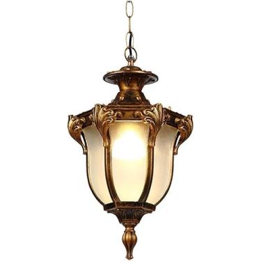 Imagem de lâmpada moderna ao ar livre à prova d'água LED vidro alumínio lustre restaurante mesa café varanda decoração lustre luz, lustre luz