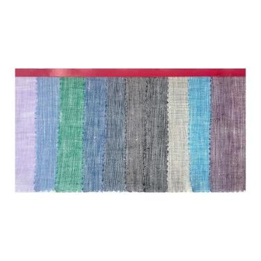 Imagem de Vestidos de tecido tingido de linho para mulheres para costura por jardas L1721Y (número de cor 1-10, 1 jarda)