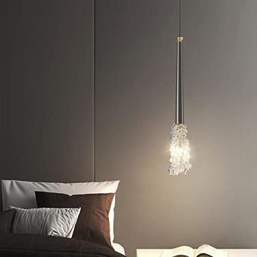 Imagem de Luzes Pendentes De Cristal De Luz Ilha De Cozinha Linear Moderna Iluminação Pendente LED Preta Mid Century Moderna Luminária Pendente De Teto Lustre Linear Dourado Para Quarto Mesa De Jantar