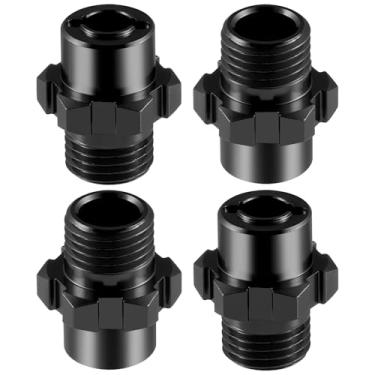 Imagem de Zolikar 4Pcs Aluminum Alloy RC Hex Combiner Wheel Hex Hub Adapter Upgrades for 1/8 Tra-xxas Jato VXL 2S RC Monster Trucks (Black)