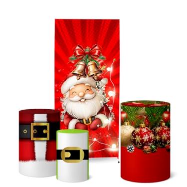 Imagem de Trio Capas Cilindro + Painel Lateral Romano Natal (K5NAT0053)