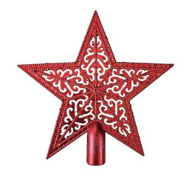 Imagem de Estrela Ponteira Enfeite Luxo Topo Árvore De Natal 19cmx19cm - MultiA,