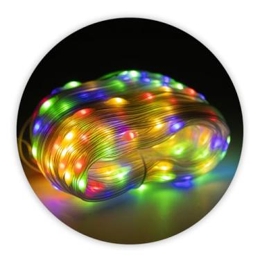 Imagem de Pisca Pisca LED 20m com 8 Modos de Luz – Ideal para Natal, Festas, Árvores e Decoração de Ambientes Internos (Colorido)