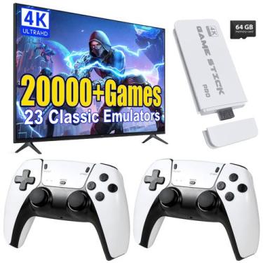 Imagem de Console de jogos retrô Stick WDYQJE com jogos 4K HDMI 20000+