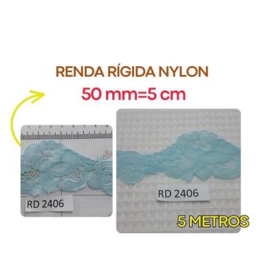 Imagem de Renda Rígida Poliamida 20mm 37mm 50mm 100mm Várias larguras Nylon RNyl