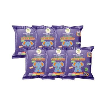 Imagem de Kit 6X: Biscoito de Polvilho Beterraba Vegano Orgânico Crilancha 20g
