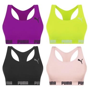 Imagem de Kit 4 Tops Puma Nadador Sem Costura Feminino