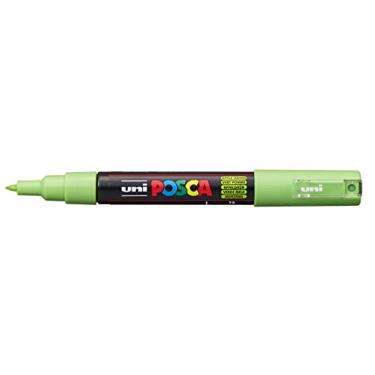 Imagem de PC-1 M Caneta Posca Bullet Shapet 0,7mm, Uni-Ball, Maçã Verde, Caixa c/6 unidades