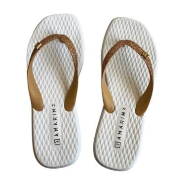 Imagem de Chinelo Ramarim Ref 248102-4 Bege/branco 038