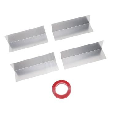 Imagem de Fafeicy Protetores de Vedação de Porta de Garagem Alumínio 4 PCS Escudo à Prova de Intempéries, Barreira de Varredura de Porta de 5,91 X 1,77 Polegadas para de Janelas de Garagem Em Casa Proteção