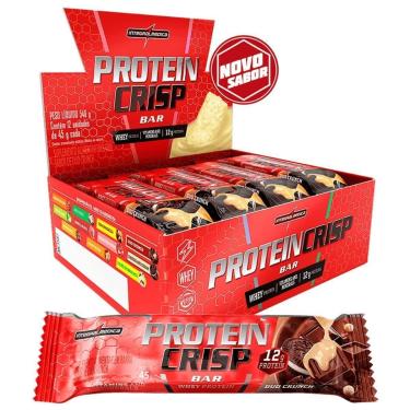 Imagem de Protein Crisp Bar - 12 Unidades 45g Duo Crunch - IntegralMédica-Masculino