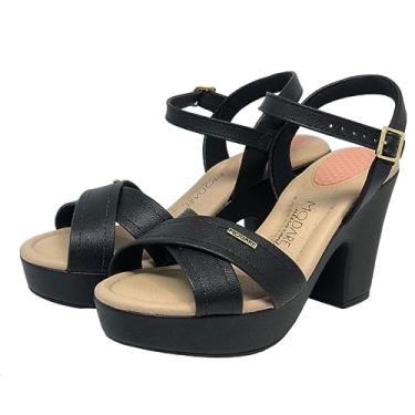 Imagem de Sandália Salto Médio Modare R.7165-110 Cor:Preto;Tamanho:35;Gênero:Feminino