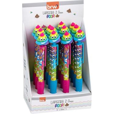 Imagem de Lapiseira 2,0 mm, BRW, Divert Poop, Plástica, 2 Cores, Display com 12