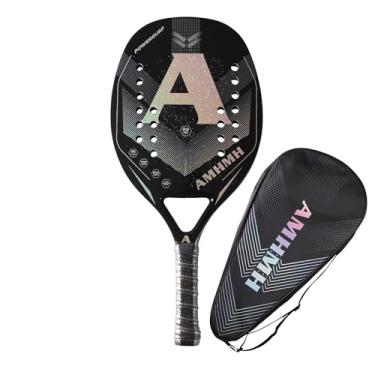 Imagem de Raquete de Beach Tennis Profissional de Fibra de Carbono 3K e Bolsa porta-raquete