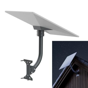 Imagem de Starlink Gen 3 Mount Starlink Suporte de parede Gen 3, kit de montagem de poste de metal ajustável de 40,6 cm para antena padrão V3 suporte de parede e suporte Starlink Internet Kit satélite