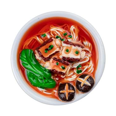 Imagem de Resina de tigela de ramen realista 3D com ímã de geladeira 6x6cm 1kg