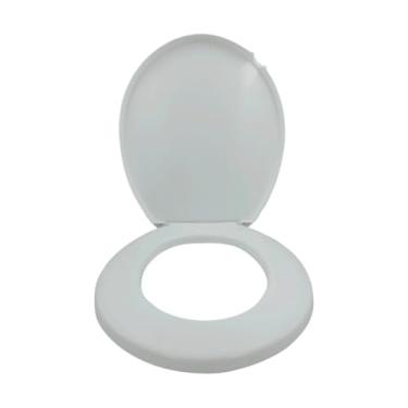 Imagem de Assento Sanitário Injetado Vision Tampa Oval Redondo (CINZA CLARO (INJETADO))