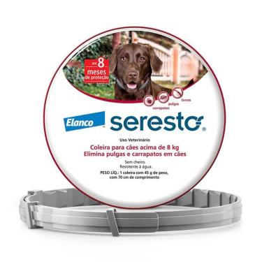 Imagem de Coleira Antipulgas e Carrapatos Seresto para Cães Acima de 8kg