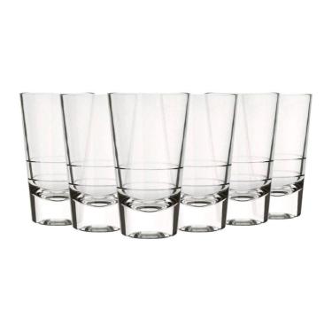 Imagem de Conjunto 6 Copos Caninha Dose Shot Cachaça Vidro 100Ml