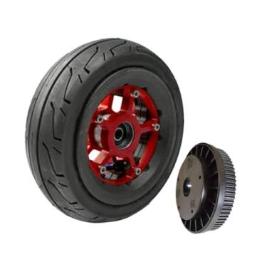 Imagem de Vaveren Roda de Scooter, Cubo de Roda, Componentes para Amortecimento, Peças para Adultos, Montagem Prática, Roda traseira vermelha