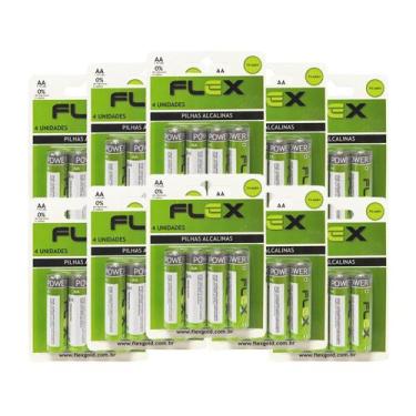 Imagem de 40 Pilha Alcalina Flex AA - 10 Cart c/4 un