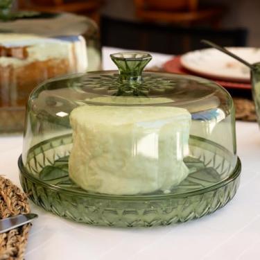 Imagem de Queijeira Plástico Verde Glamour Plasútil