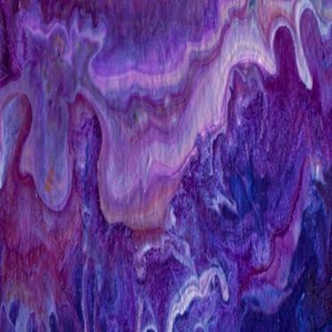 Imagem de Quadro Decorativo Marbleized Textures Arte Pintada a Óleo para Decoração de Luxo 30x30cm