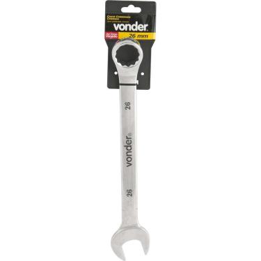 Imagem de Chave Combinada 26mm Cromo Vanádio Cromada Cartela Vonder