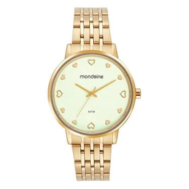 Imagem de Relógio Mondaine Feminino Love Dourado 32717LPMVDE3-Feminino