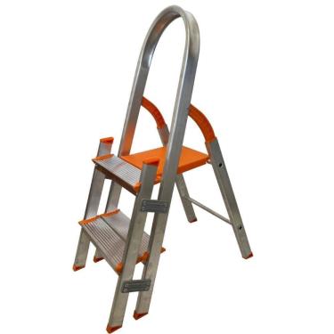 Imagem de Escada De Alumínio Dupla 2 Degraus Residencial Emd002 Agata