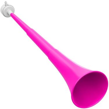 Imagem de Collapsible Stadium Horn 24 inch Vuvuzelas Soccer Horn Blow Horn Trumpet Noise Maker Loud Sound for All Kinds of Sporting Events, Birthday Parties, Graduations, Football Games, Celebrations (Pink)