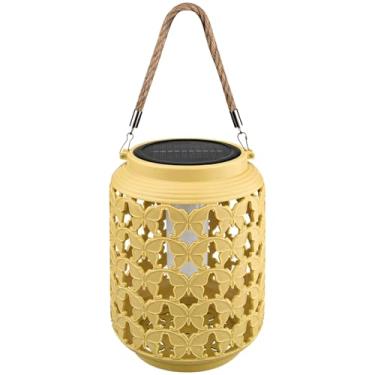 Imagem de Lanterna solar para pendurar ao ar livre, estilo chinês tradicional, luz decorativa vintage para jardim, pátio e varanda, painel de polissilício, carregamento USB-C