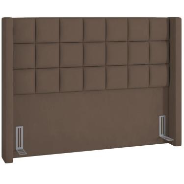 Imagem de Cabeceira Cama Box Casal 140 Cm P05 Paris Veludo Marrom