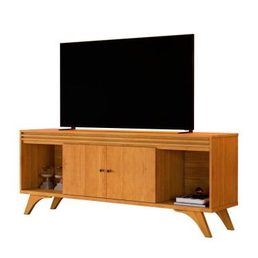 Imagem de Rack Madrid 2 Portas Detalhe Ripado - Mavaular Naturale