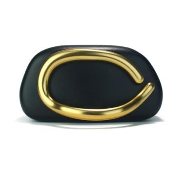 Imagem de OOAAVVJL Bolsa clutch feminina formal, de couro PU com corrente, alça de metal, bolsa transversal para festa de casamento, Preto