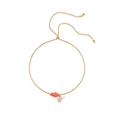 Imagem de Colar de estrela do mar, boêmio, praia, havaiano, colorido, verão, praia, costa, gargantilha para mulheres e homens, 29.5in, cerâmica, Sem Pedra Preciosa