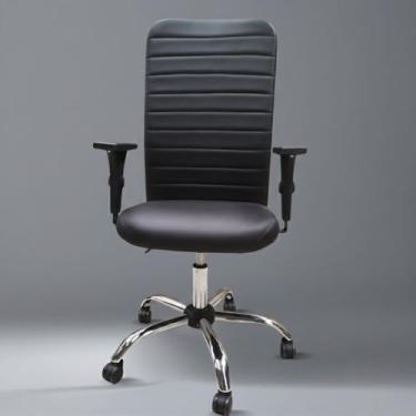 Imagem de Cadeira de Escritório Presidente Giratória Ergonômica Apoio Lombar NR1