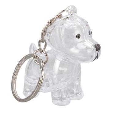Imagem de ZJchao 3 Pçs Chaveiro de Cabelo de Cachorro, Lembrança de Cabelo de Cachorro, Chaveiro Coletor Charme Caixa de Armazenamento Memorial Transparente Garrafa de Coleção Bonito para (Cachorro
