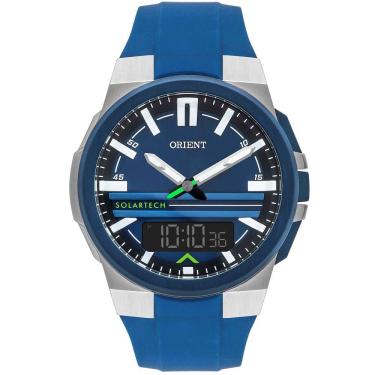 Imagem de Relógio ORIENT Solartech azul anadigi MTSPA005 D1DX
